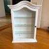 Exposures White Glass-Front Display Cabinet