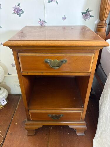 Chippendale-Style Single Drawer Nightstand by J.B. Van Sciver Co.