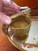 Oval Gilt Ormolu-Style Mirrored Vanity Tray - 2