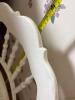 White Painted Cane Seat Side Chair, Victorian-Style - 5