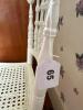 White Painted Cane Seat Side Chair, Victorian-Style - 7
