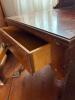 Two-Tier Mahogany Side Table With Drawers - 3