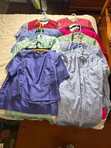 Vintage Women's Silk Dresses and Skirt Suits Assortment