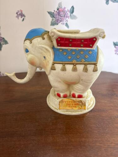 Sylves Play-N-Save Elephant Bank, Mid-Century Style