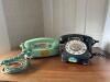 2 Rotary Telephones