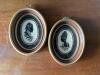 Pair of 6" Oval Silhouette Portraits in Frames, Signed D. Ephaim