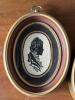 Pair of 6" Oval Silhouette Portraits in Frames, Signed D. Ephaim - 2