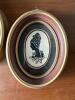 Pair of 6" Oval Silhouette Portraits in Frames, Signed D. Ephaim - 3