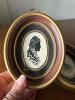 Pair of 6" Oval Silhouette Portraits in Frames, Signed D. Ephaim - 4