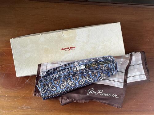 Two Silk Scarves by Atkinsons and Gim Renoir