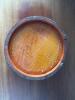 Wooden Apple Sauce Pail with Fabric Trim and Buttons - 6