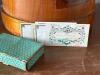 Wooden Apple Sauce Pail with Fabric Trim and Buttons - 16