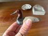 Stoneware Dish, Painted Duck Decoy, Concrete Key Holder - 7