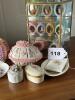 Decorative Eggs, Glass Display Case and Peter Rabbit mini plate - 25