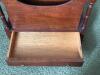 Mahogany Canterbury Magazine Rack in Traditional Style - 2