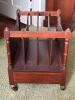 Mahogany Canterbury Magazine Rack in Traditional Style - 3