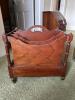 Mahogany Canterbury Magazine Rack in Traditional Style - 4