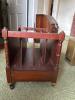 Mahogany Canterbury Magazine Rack in Traditional Style - 5