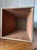 Brass-Style Embossed Metal Wastebasket - 4