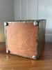 Brass-Style Embossed Metal Wastebasket - 5