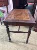 Rectangular Caned-Top Side Table in Traditional Style