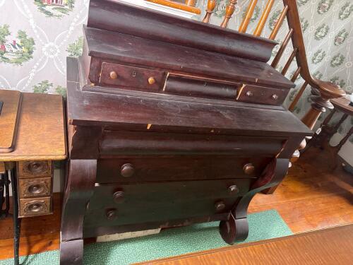 Empire-Style Mahogany Chest of Drawers