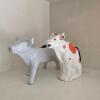 Ceramic Cow Creamers in Whimsical Style