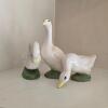 Ceramic Goose Figurines in the Mid-Century Style