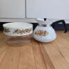 Corning Ware and Pyrex Kitchenware with Fruit Garland Design