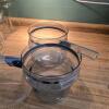 Pyrex Glass Double Boiler with Lid and Metal Bands - 2