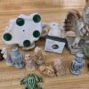 Assorted Ceramic Owl Figurines and Animal Miniatures - 2
