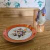 Noritake Hand Painted Lusterware Dish with Japanese Bird Vase