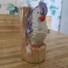Noritake Hand Painted Lusterware Dish with Japanese Bird Vase - 6