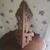 Victorian-Style Wooden Corner Wall Shelf - 2