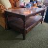 Wood Coffee Table With Drawer in Traditional Style