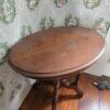 Victorian-Style Wooden Side Table - 2