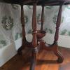 Victorian-Style Wooden Side Table - 3