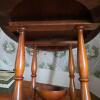 Victorian-Style Wooden Side Table - 4