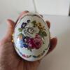 Limoges France Porcelain Floral Egg Trinket Box - 4