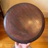 Round Wooden Side Table with Paw Feet - 2