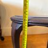 Round Wooden Side Table with Paw Feet - 7
