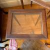 Pair of MCM Wood and Glass Inset Side Tables - 2