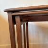 Pair of MCM Wood and Glass Inset Side Tables - 4