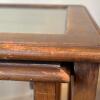Pair of MCM Wood and Glass Inset Side Tables - 5