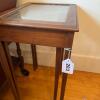 Pair of MCM Wood and Glass Inset Side Tables - 10