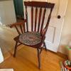 Windsor-Style Wooden Armchair
