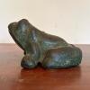 Cast Iron Frog with Green Patina Finish - 2