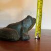 Cast Iron Frog with Green Patina Finish - 5