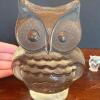 Large Glass Owl and Small Owl Figurine - 2