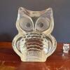 Large Glass Owl and Small Owl Figurine - 3
